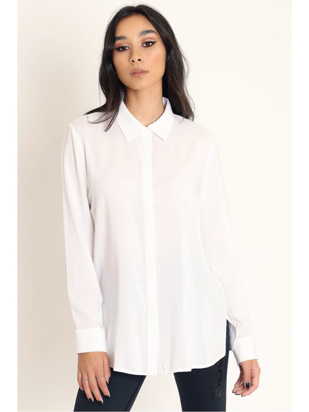 Blackmilk Button Me Up white dress shirt size medium